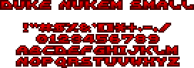 DukeNukemSmallFont