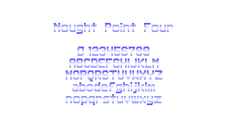 NoughtPointFourFont