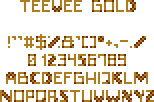 TeeveeGoldFont