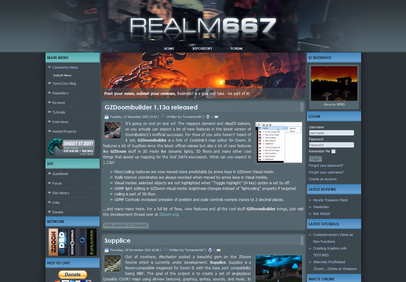 Realm667 as a general Doom community page